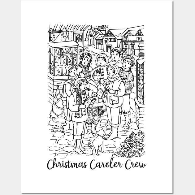 Christmas Caroler Crew Wall Art by StillInBeta